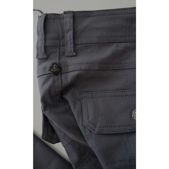 PrAna W4119TL23 Womens Sz 0 Coal Gray Halle Straight - Tall Inseam 34" Pants $89 - Picture 3 of 8
